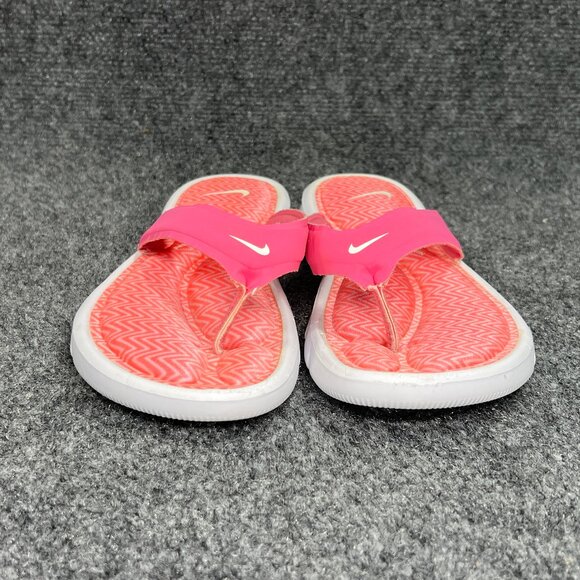 Nike Ultra Comfort Sandals Womens Size 7 Pink Athletic Beach Recovery Flip Flops - Picture 2 of 12